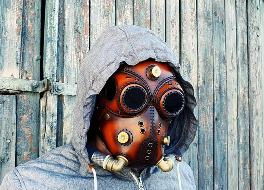 Full Face Leather Mask, Biker Mask, Dieselpunk Mask, Wind Protection Mask, MadMax Mask, Postapocalyptic Mask, Leather Mask, moto mask